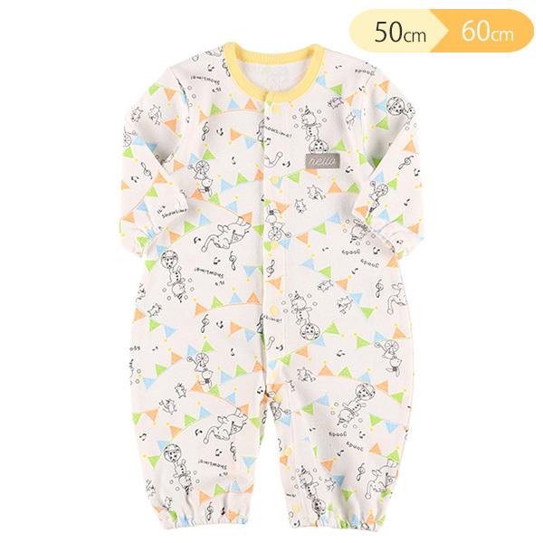 サーカスガーランド長袖コンビドレス 即納最大半額 新生児50 60cm