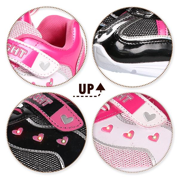 光るシューズ ハート 16cm 17cm 18cm 19cm 西松屋 Yahoo 店 通販 Yahoo ショッピング