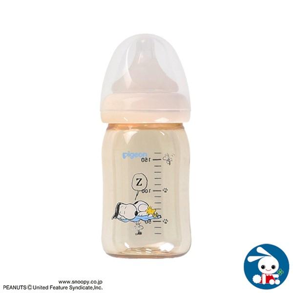 ピジョン 母乳実感 18％OFF 哺乳びん スヌーピー 舗 160ml プラスチック製