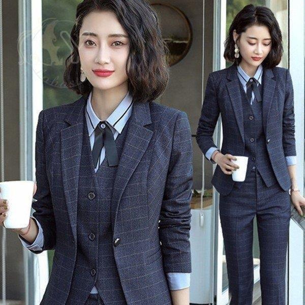 正規品販売 スーツ レディース 会社 仕事 通勤服 カジュアル オフィス 女性 Ol 通勤 ビジネス 冬 秋 夏 春 4点セット セット ビジネス スーツ パンツスーツ ストレッチ レディース スーツ セ ビジネススーツ パンツスーツ ストレッチ バッグ
