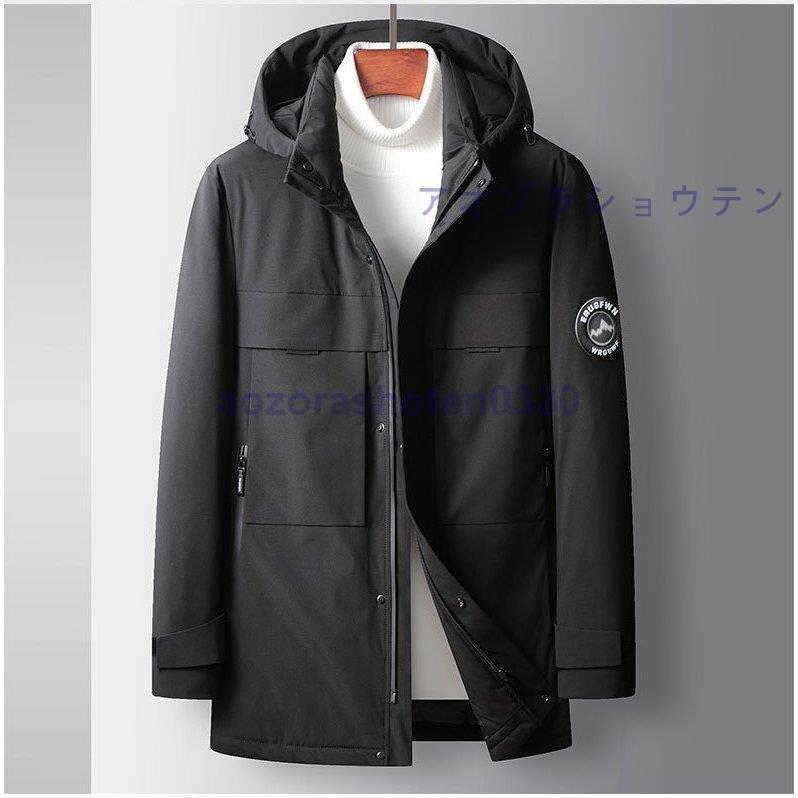 新品本物 ダウンコート メンズ 秋冬新作 高品質 ビジネス 高級 防寒着 暖かい 厚手 フード付き おしゃれ カジュアル ビジネス ダウンジャケット アウター ロングダウン ダウンコート サイズ 175 Hassoncaterers Com