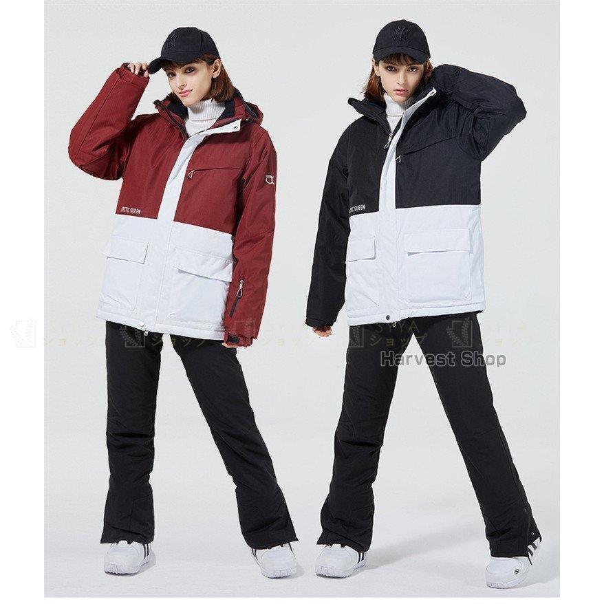 スノーボード ウェア 22 メンズ レディース スキーウェア スノボウェア 上下セット セットアップ ジャケット ロンパース 上下セット トップス 黒 白 Www Mantraman Com Mx