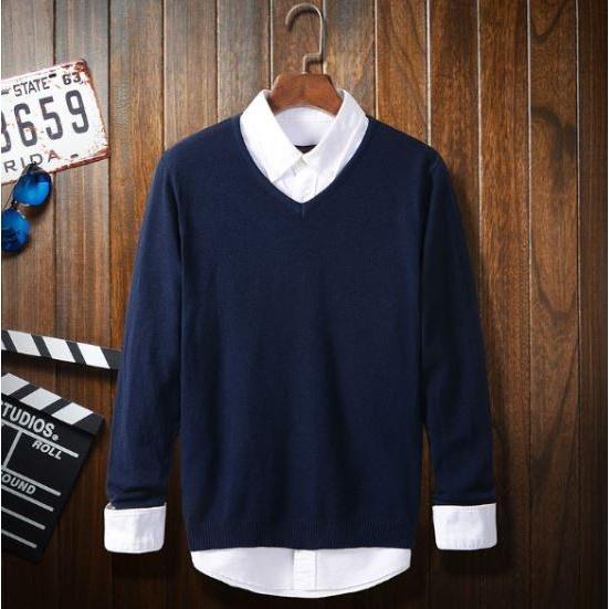 ニット メンズ 長袖 ｖネック セーター ｌサイズ ネイビー グレー シンプル おしゃれ 2 2 Tfc通販 通販 Yahoo ショッピング