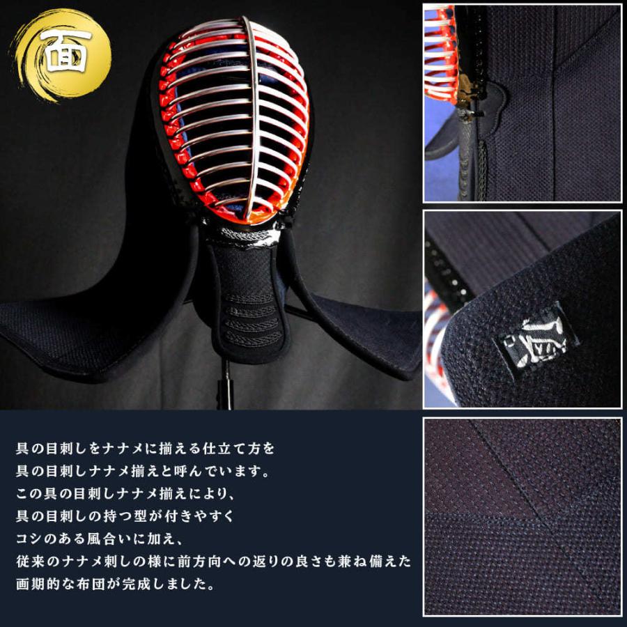 剣道防具一式　面紐、胴紐付き 西日本武道具 剣道 防具セット 入門セット 7mmミシン刺 幼年