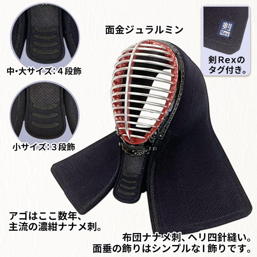 西日本武道具 剣道 防具セット BLUS 6mm 総織刺（面紐・面乳革付