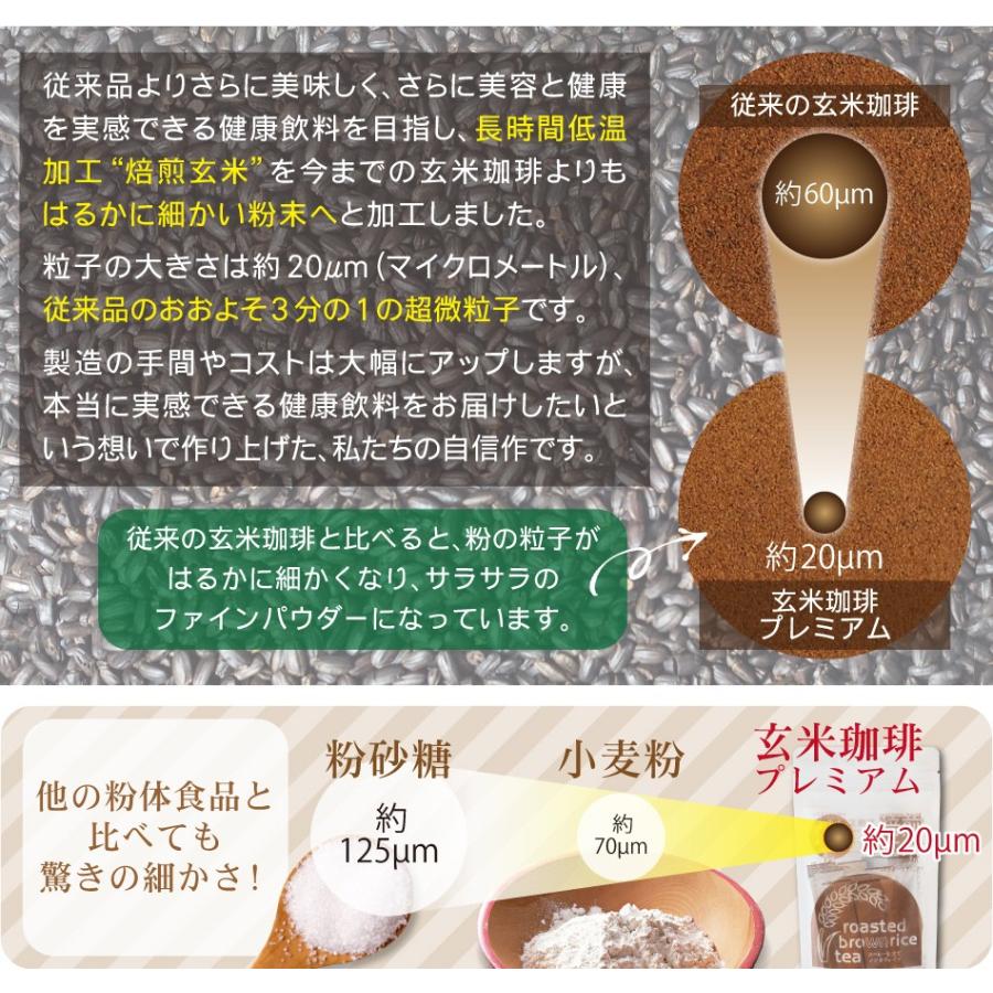 玄米珈琲（玄米コーヒー）プレミアムスティックタイプ 2袋セット（2g×13本×2袋） 鹿児島県産 無農薬 有機JAS認定玄米100% |  | 04