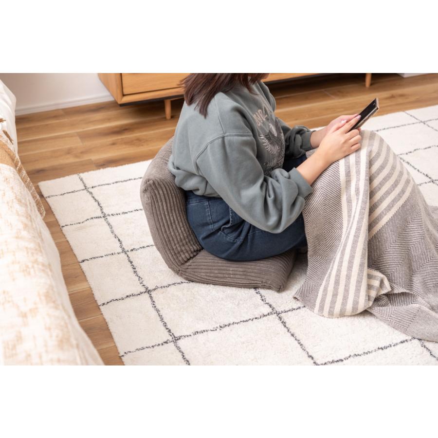 フロアチェア 座椅子 コンパクト ごろ寝クッション コーデュロイ こたつ座椅子 北欧 おしゃれ 韓国インテリア 韓国 かわいい ふわふわ 持ち運び便利 |  | 04