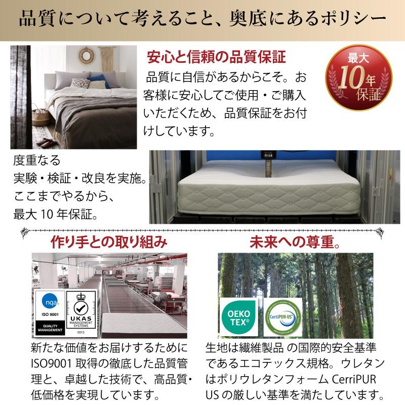 ベッド シングル ローベッド フレーム マットレス付きコンセント