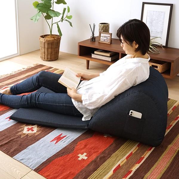 座椅子 クッション スマホ ソファ 肘置き こたつ 背もたれ テレビ 枕 日本製 ポケット コンパクト 折りたたみ 腰痛 読書 リラックス 一人用 |  | 06