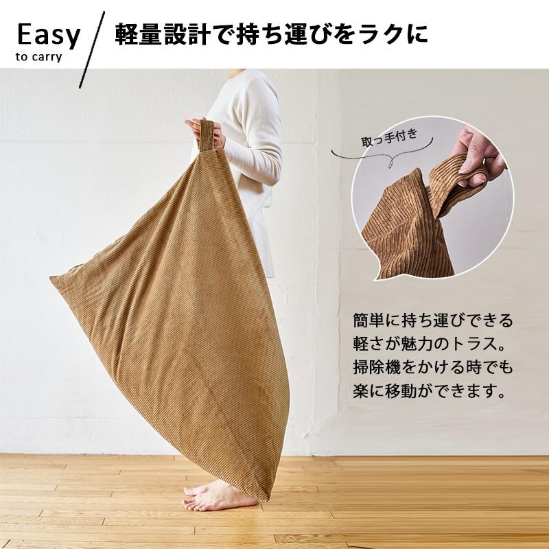ビーズクッション 軽量 コーデュロイ 三角 日本製 クッション 座椅子 フロアクッション フロアソファ Sサイズ Mサイズ 国産 |  | 04
