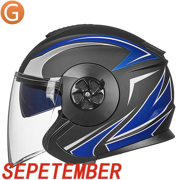 バイクヘルメット ジェット ヘルメット サングラス付き 軽量 Bike Helmet 四季通用 半帽 カッコいいヘルメット 防風防雨メット  おしゃれなバイクヘルメット 楽天