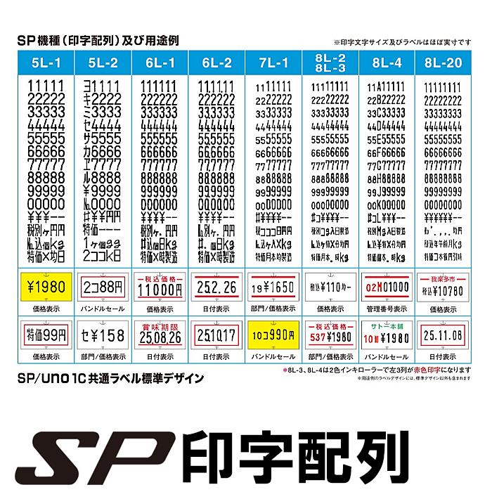サトー ハンドラベラー sp・uno1c共通 税込価格 強粘 弱粘 1000