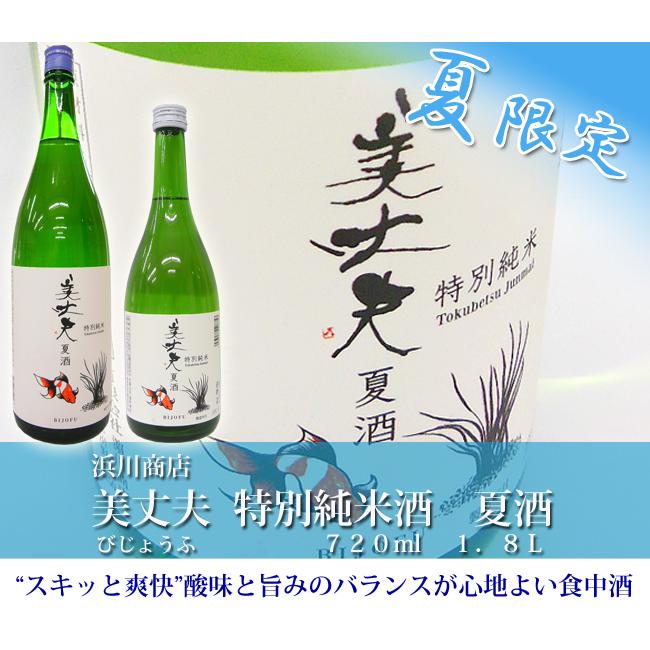 クーポン対象外】日本酒 高知 浜川商店 美丈夫 びじょうふ 1800ml 特別純米酒 夏酒 夏限定 日本酒 日本酒 美丈夫 特別本醸造 1800ml 濱川商店 高知県 送料別