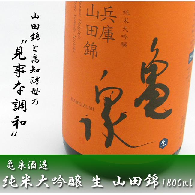 日本酒 高知 亀泉酒造 純米大吟醸 山田錦 生 1800ml | 亀泉 | 01