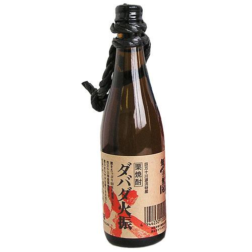 栗焼酎 高知 無手無冠 ダバダ火振 25° ミニチュア ボトル 100ml むて