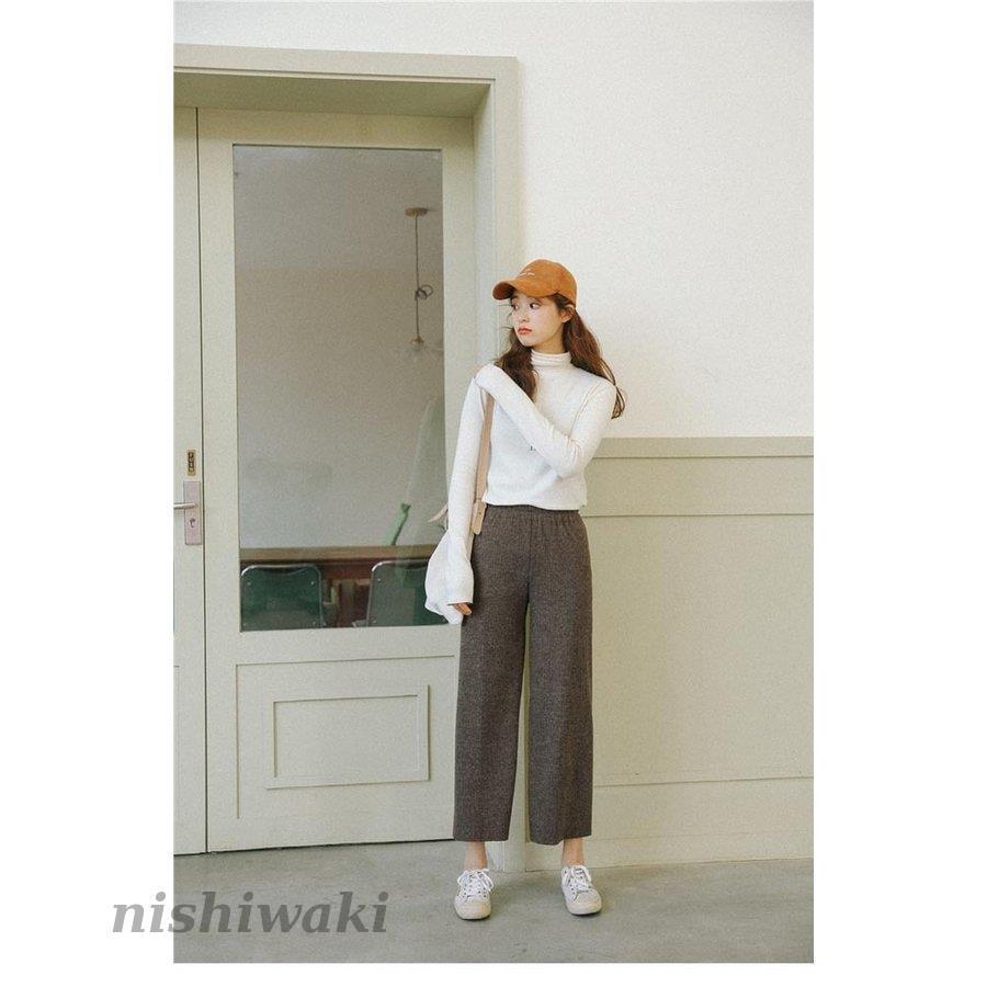 ガウチョパンツ 冬 レディース ワイドパンツ 九分丈 パンツ 厚手 ガウチョパンツ 冬 レディース ワイドパンツ 九分丈 パンツ 厚手