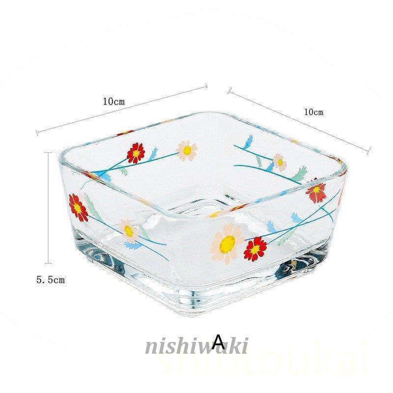 サラダボウル 透明 可愛い 和式 お碗 ガラス碗 果物碗 お碗 モダン 食器 小さめ おしゃれ モダン 和洋食器 デザート入れ お菓子用｜nishiwaki｜06