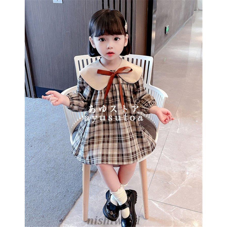 ワンピース キッズ 長袖 子供服 女の子 春秋 韓国子供服 子供