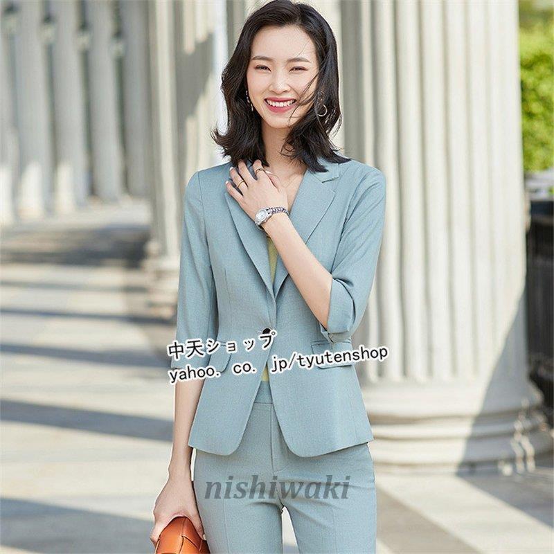 スーツ パンツスーツ レディース ビジネススーツ 2点セット オフィス 通勤 就活 面接 代30代40代 洗える 小さいサイズ 大きいサイズ 入学式 卒業式 制服 Ol Lady 0117sfts1076 西脇通販 通販 Yahoo ショッピング