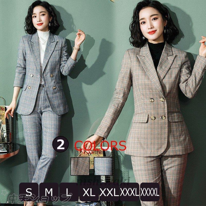パンツスーツ レディース おしゃれ 40代 七分丈袖 チェック柄 ジャケット パンツ ビジネススーツ セレモニー フォーマル 入学式 入社式 オフィス 通勤 Lady 0117sfts302 西脇通販 通販 Yahoo ショッピング