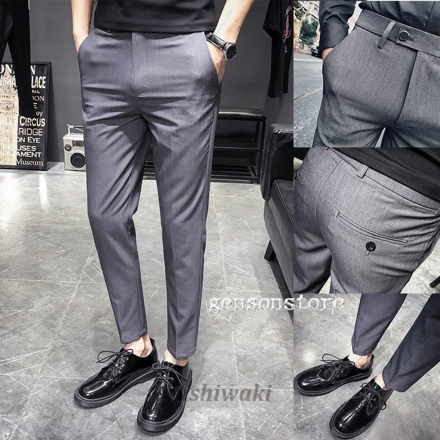 スーツパンツ チノパン メンズ スラックス スリム 9分丈 スキニーパンツ 無地 アンクル丈 クールビズ ビジネス 春夏 フォーマル スタイリッシュ 通勤 オフィス Man 0118bqlb121 西脇通販 通販 Yahoo ショッピング