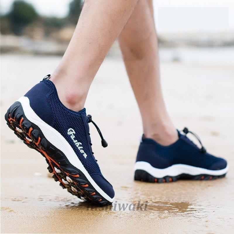 メッシュ スニーカー メンズ夏靴 水陸両用 スリッポン ランニング ウォーキング スポーツシューズ ランニングシューズ 通気性 アウトドア 運動靴 軽量 Man 0118bqlb1317 西脇通販 通販 Yahoo ショッピング