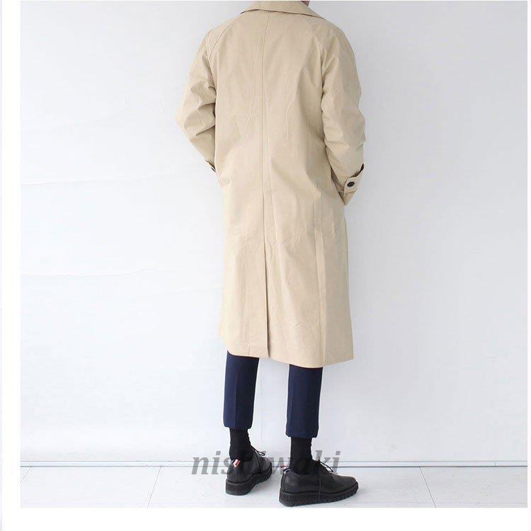 スプリングコート メンズ トレンチコート 春 ステンカラーコート コート ロング マキシ丈 ツイル きれいめ オシャレ17新作 Man 0118bqlb14 西脇通販 通販 Yahoo ショッピング