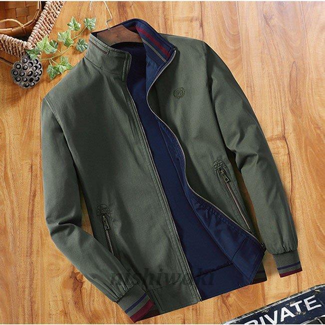 ミリタリージャケット メンズ 無地 立ち襟 リバーシブルジャケット ブルゾン 春物 カジュアル メンズ ジャンパー スタジャン 防風 スプリングコート Man 0118bqlb638 西脇通販 通販 Yahoo ショッピング