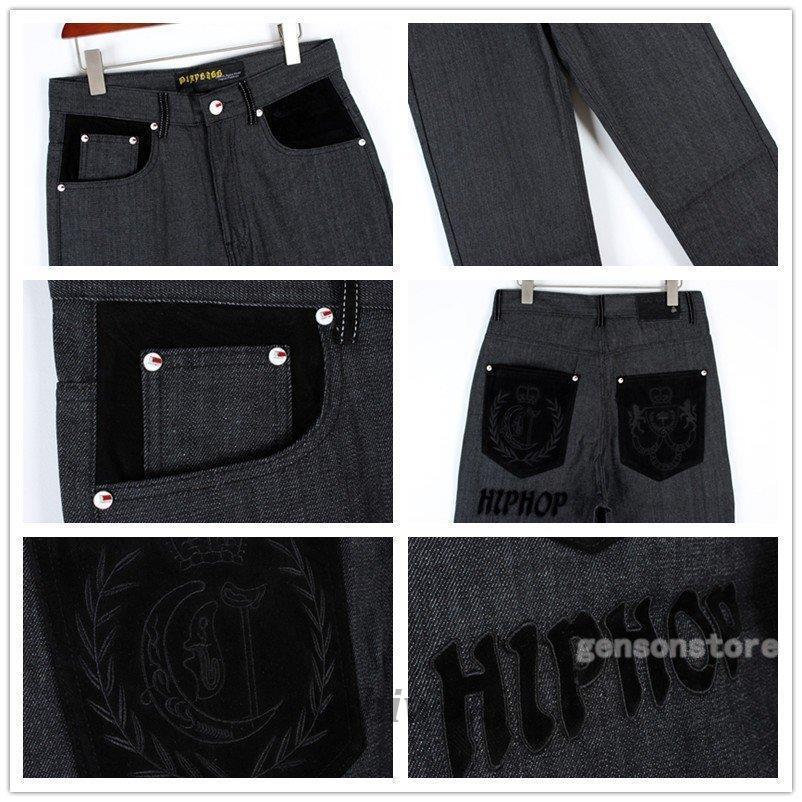 ジーンズ バギーパンツ デニムパンツ 大きいサイズ ゆったり メンズ ボトムス ロング丈 ブラック デニム ジーパン 極太 ワイドパンツ ヒップホップ ルーズ