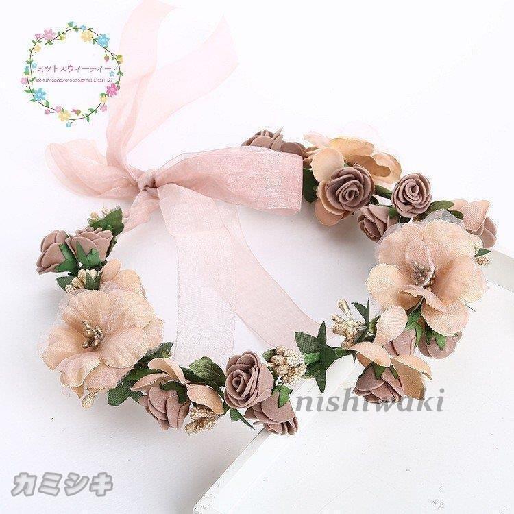 花冠 安い ウェディング ホワイト ビジュー ヘッドドレス 花かんむり 造花 髪飾り 花輪 ブライダル 大人用 リゾート 旅行 花嫁 二次会 結婚式 森 ガール 手作り Mdwd 1013cslbbj400 西脇通販 通販 リボンリースウェディングパーティーレディースガールズガと女性の花の