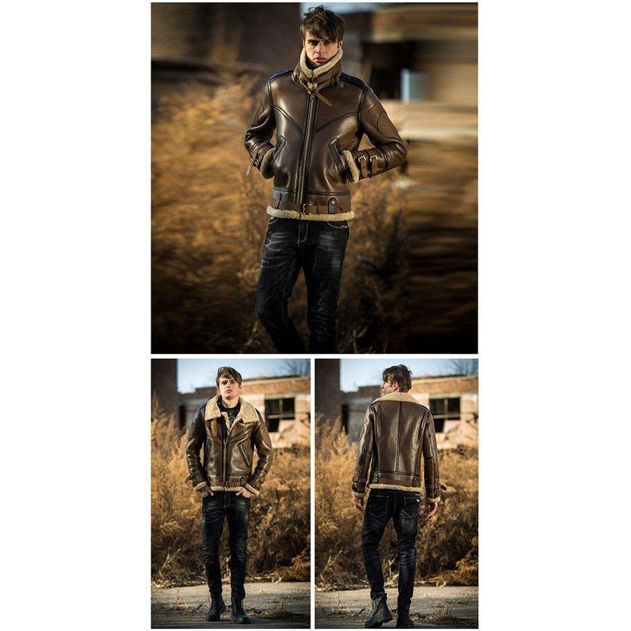 ムートンジャケット ファーコート メンズジャケット ラム 毛皮 ムートンジャケット ファーコート メンズジャケット ラム 毛皮