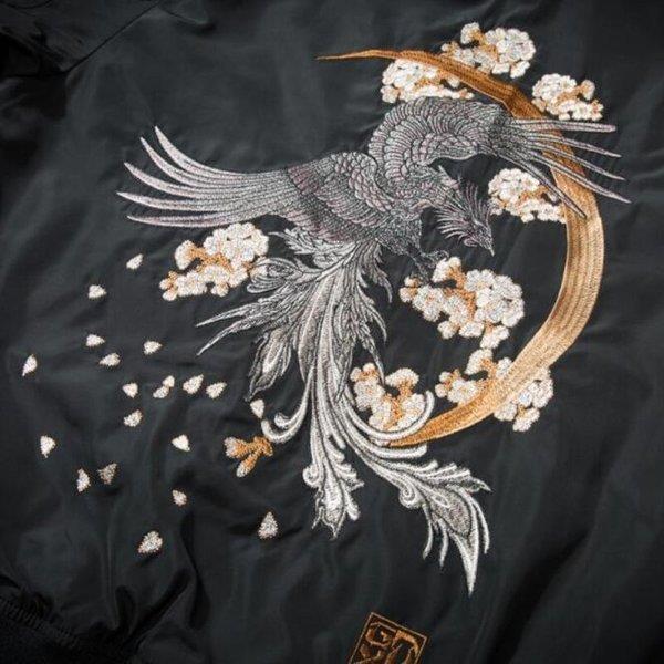 スカジャン 刺繍ジャケット 鳳凰刺繍スカジャン メンズブルゾン スカジャン 刺繍ジャケット 鳳凰刺繍スカジャン メンズブルゾン