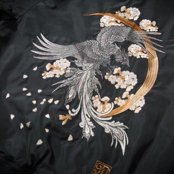 スカジャン 刺繍ジャケット 鳳凰刺繍スカジャン メンズブルゾン スカジャン 刺繍ジャケット 鳳凰刺繍スカジャン メンズブルゾン