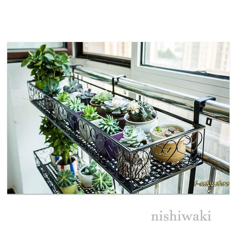 手摺掛け フラワースタンド 花台 花収納 植物棚 花棚 ベランダ バルコニー 園芸 簡単組立 棚 ハンドゥレイル掛け Nishi Tuhan2 西脇通販 通販 Yahoo ショッピング