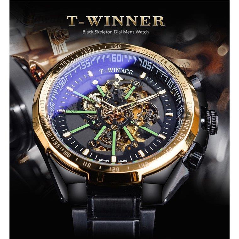 腕時計 メンズ 自動巻き 機械式 ムーブメント T-winner 腕時計 メンズ 自動巻き 機械式 ムーブメント T-winner
