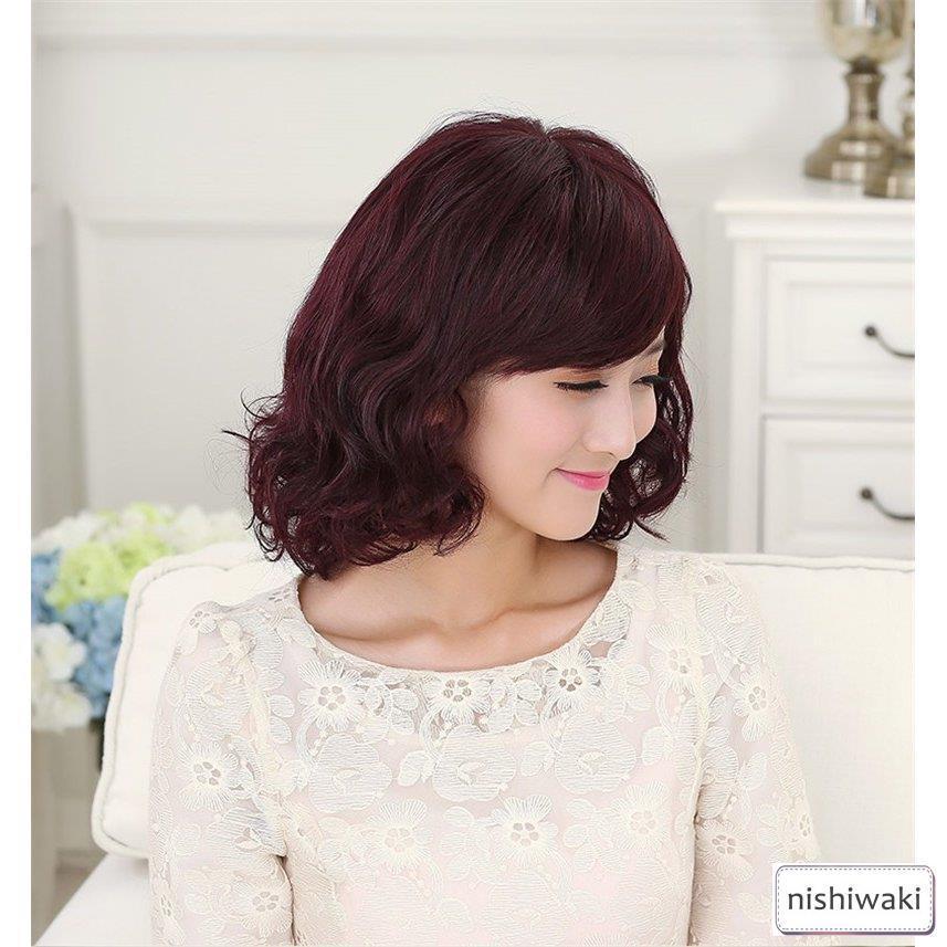 100%人毛ウィッグ 人毛ウィッグレディース ボブ ショート 女性 ミセス ママ 医療用 かつら モデル アイドル ヘアスタイル 級 WIG 簡単着用 自然 耐熱