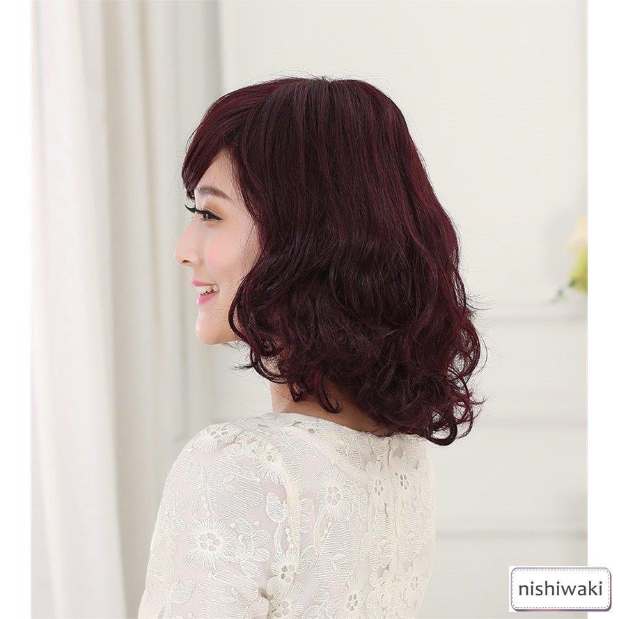 100%人毛ウィッグ 人毛ウィッグレディース ボブ ショート 女性 ミセス ママ 医療用 かつら モデル アイドル ヘアスタイル 級 WIG 簡単着用 自然 耐熱 100%人毛ウィッグ