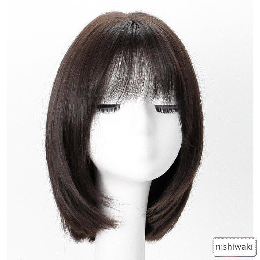 100%人毛ウィッグ 人毛ウィッグレディース ボブ ショート 女性 ミセス ママ 医療用 かつら モデル アイドル ヘアスタイル 級 WIG 簡単着用 自然 耐熱 100%人毛ウィッグ