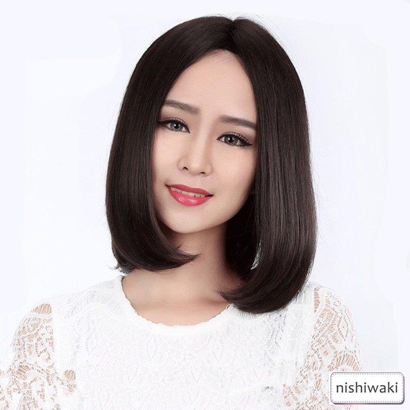 100%人毛ウィッグ 人毛ウィッグレディース ボブ ショート 女性 ミセス ママ 医療用 かつら モデル アイドル ヘアスタイル 級 WIG 簡単着用 自然 耐熱