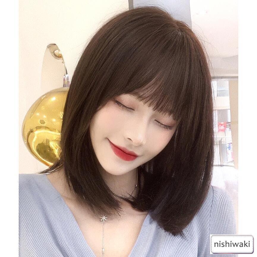 100%人毛ウィッグ 人毛ウィッグレディース ボブ ショート 女性 ミセス ママ 医療用 かつら モデル アイドル ヘアスタイル 級 WIG 簡単着用 自然 耐熱 100%人毛ウィッグ