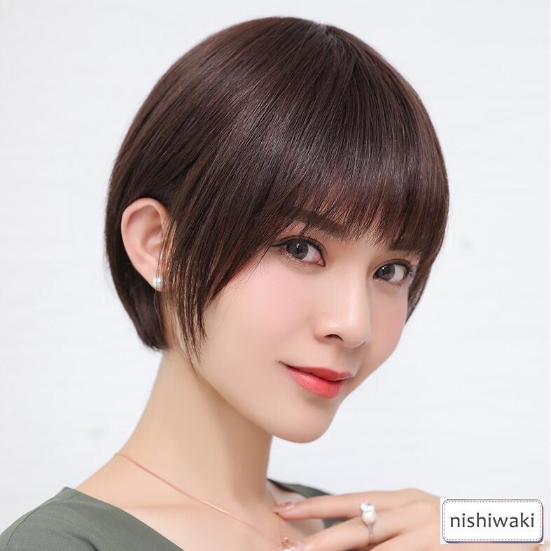 100%人毛ウィッグ 人毛ウィッグレディース ボブ ショート 女性 ミセス ママ 医療用 かつら モデル アイドル ヘアスタイル 級 WIG 簡単着用 自然 耐熱