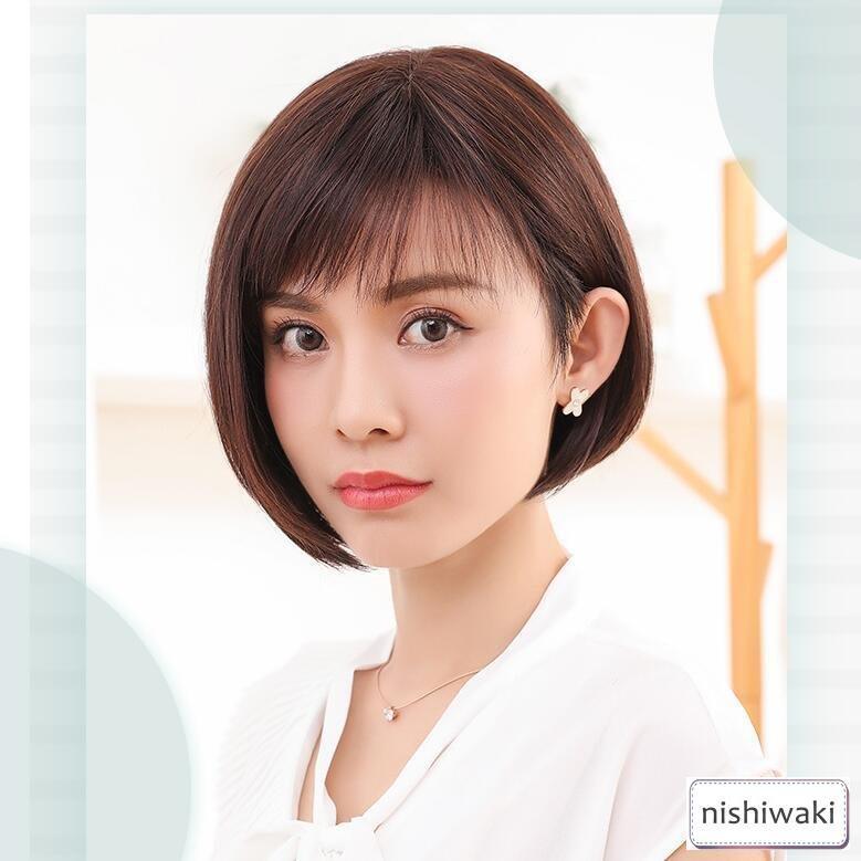 100%人毛ウィッグ 人毛ウィッグレディース ボブ ショート 女性 ミセス ママ 医療用 かつら モデル アイドル ヘアスタイル 級 WIG 簡単着用 自然 耐熱 100%人毛ウィッグ