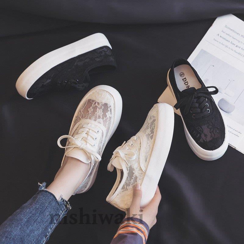 レースシューズ スリッポン レディース スニーカー 通気性抜群 ベーシック 花柄 脱着やすい ぺたんこ フラット オシャレ 秋 秋靴 秋コーデ Nk0929 Nsyf372 西脇通販 通販 Yahoo ショッピング