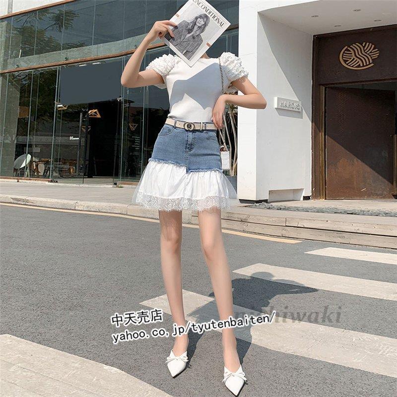 ミニデニムスカート ショートデニムスカート タイトデニム