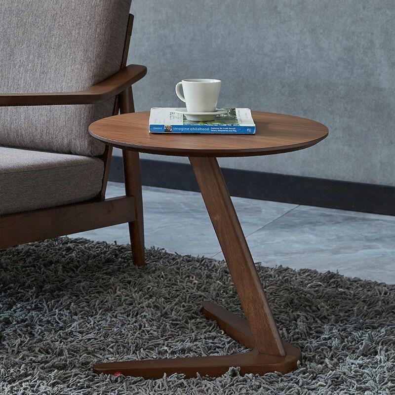 サイドテーブル 家具 コーヒーテーブル リビングテーブル 丸形 