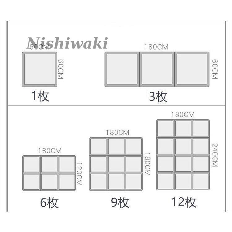 4色60cm*60cm1枚 籐マット置き畳 ユニット 畳 半畳 正方形  水拭き可 汚れにくい ペット 和モダン フローリング畳撥水 置き畳 水拭きできる ユニット｜nishiwaki｜12