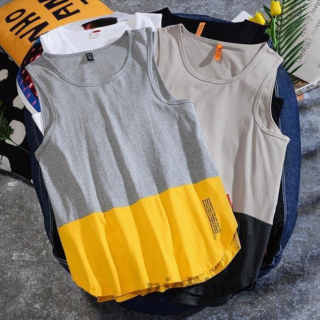 タンクトップ メンズ Tシャツ ノースリーブ 色切り替え スポーツウェア お洒落 快適 タンクトップ ゆったり サラサラ 解放感 サマーtシャツ Xtsf Nslbk365 西脇通販 通販 Yahoo ショッピング