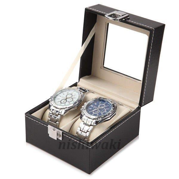 腕時計 収納 ディスプレイケース 腕時計用 ウォッチコレクション レザー調 収納box ボックス コレクションケース 2位 3位｜nishiwaki｜03