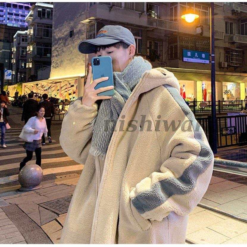 メンズ アウター ボアジャケット ジャケット ボア もこもこ ふわふわ 防寒 秋冬 温かい トレンド 韓国 ファッション ブルゾン Ygszb 0130wbk311 西脇通販 通販 Yahoo ショッピング