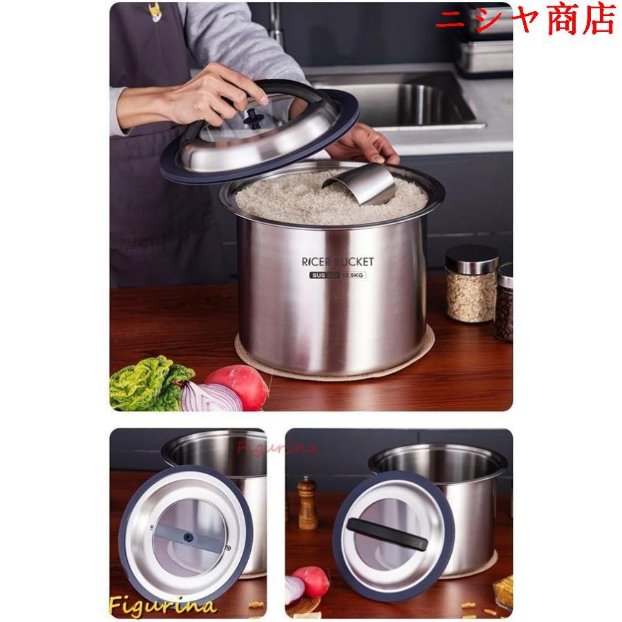 米びつ 真空 米櫃 容器 負圧シール ライスストッカー 米 ステンレス製米桶 米びつ 真空 米櫃 密閉米びつ 保存容器 負圧シール ステンレス製